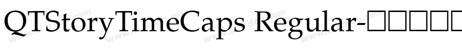 QTStoryTimeCaps Regular字体转换